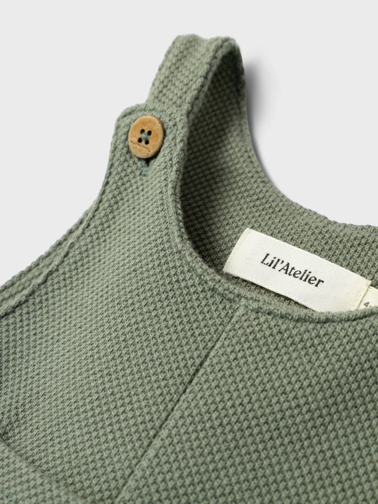 LIL' ATELIER / TALIO SWEAT OVERALL - AGAVE GREEN