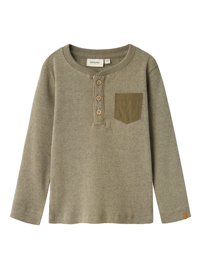 LIL' ATELIER / BARBAR BLUSE - MOSS GRAY