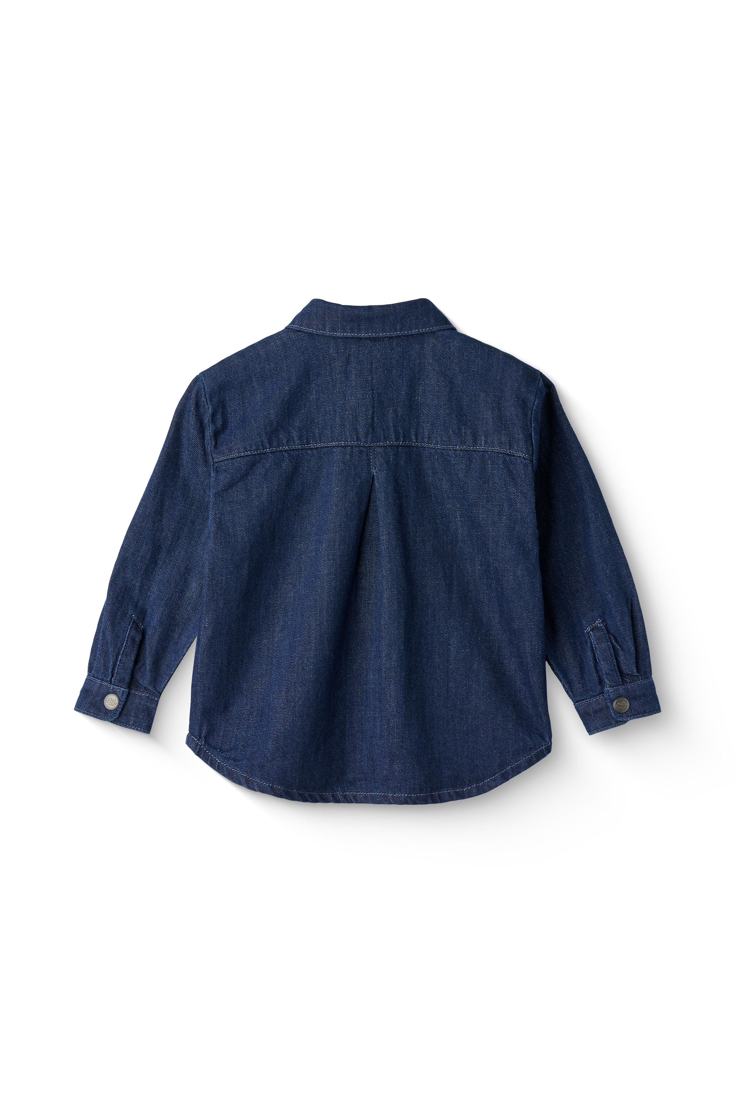 COPENHAGEN COLORS / ORGANIC DENIM COWBOY SKJORTE - DARK BLUE