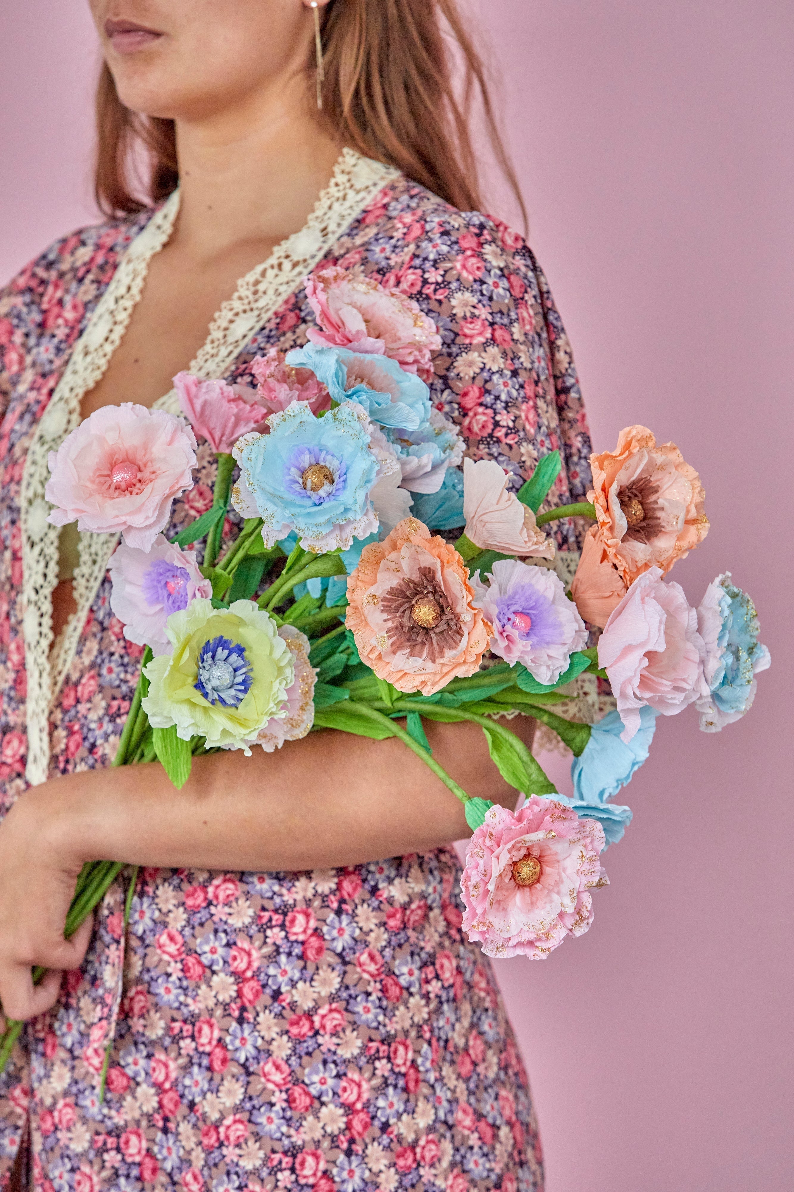 RICE / STOR BLOMST I PAPIR