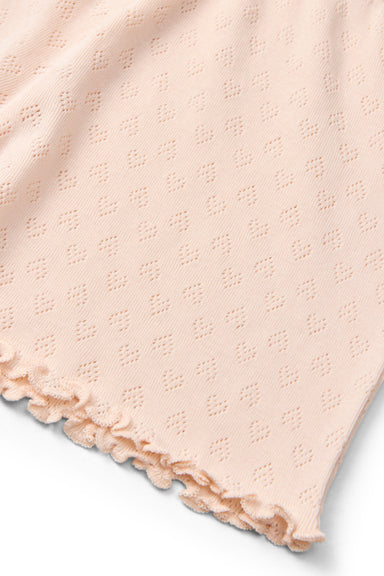 COPENHAGEN COLORS / POINTELLE HEART SHORTS - DUSTY ROSE - Mini Monde Copenhagen