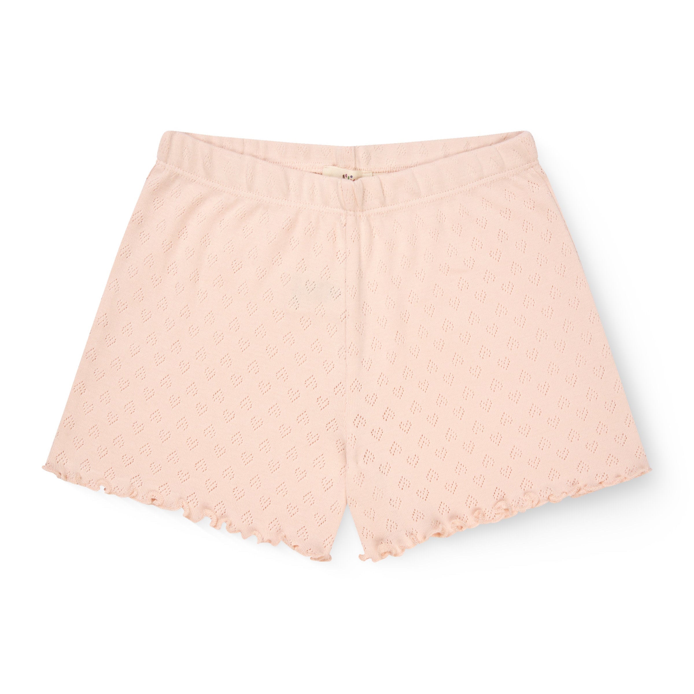 COPENHAGEN COLORS / POINTELLE HEART SHORTS - DUSTY ROSE - Mini Monde Copenhagen