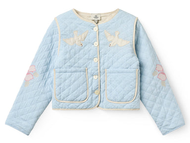 COPENHAGEN COLORS / QUILTET JAKKE - LT. BLUE COMB. - Mini Monde Copenhagen