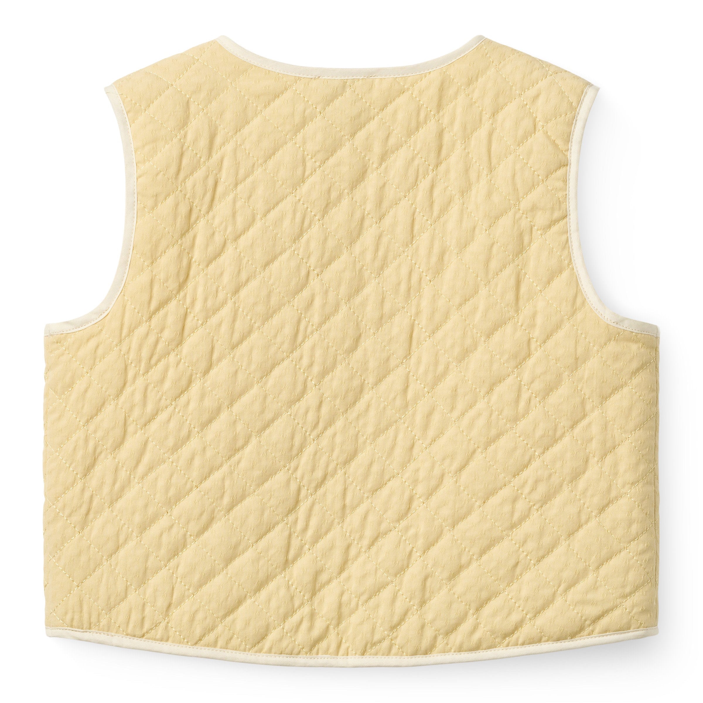 COPENHAGEN COLORS / QUILTET VEST - PALE YELLOW COMB. - Mini Monde Copenhagen