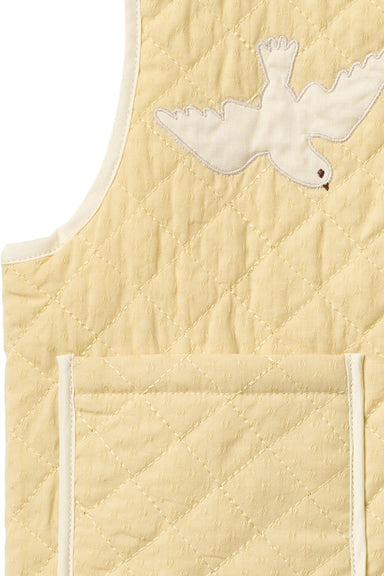 COPENHAGEN COLORS / QUILTET VEST - PALE YELLOW COMB. - Mini Monde Copenhagen