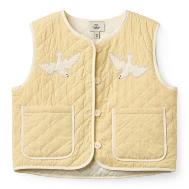 COPENHAGEN COLORS / QUILTET VEST - PALE YELLOW COMB. - Mini Monde Copenhagen