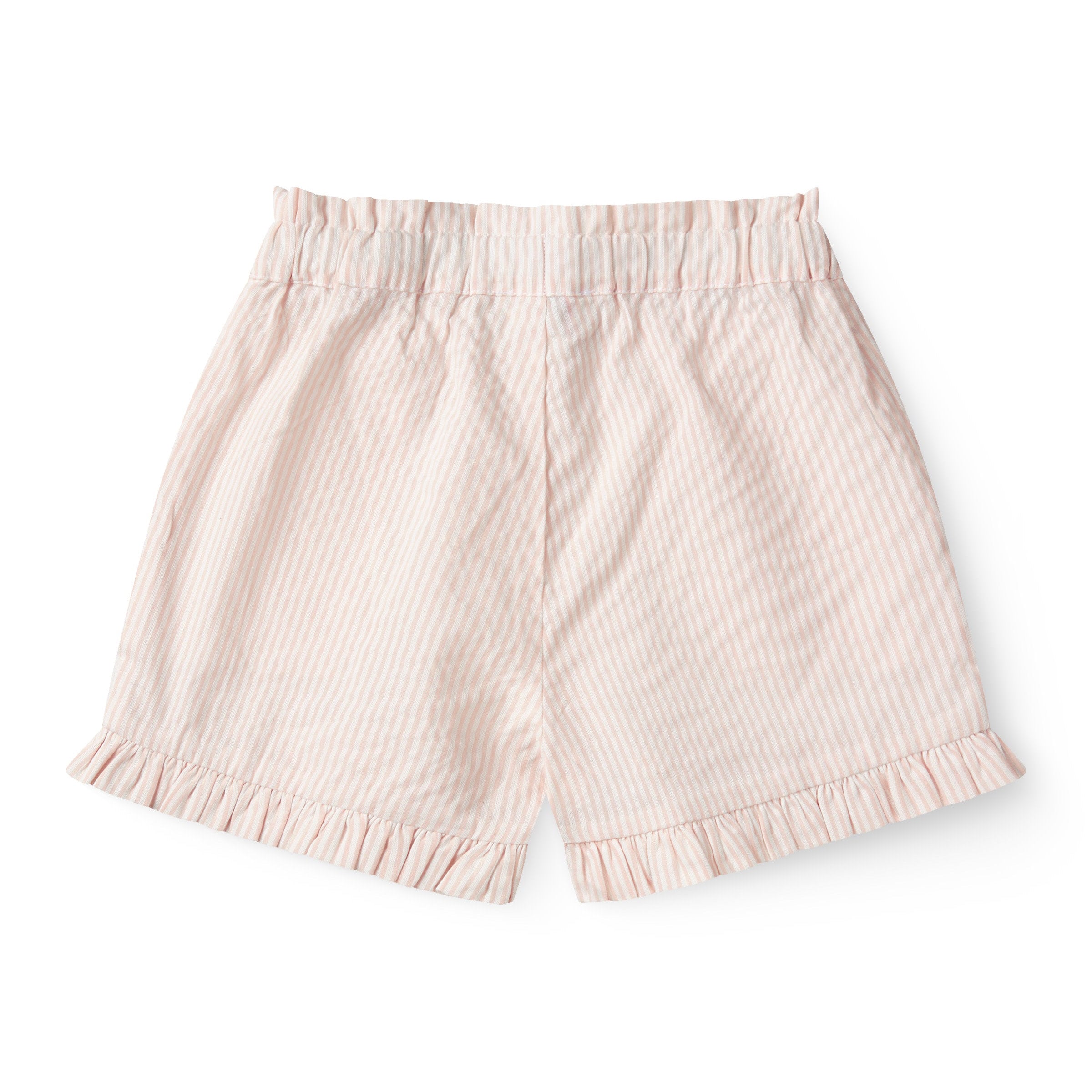 COPENHAGEN COLORS / SEERSUCKER SHORTS - DUSTY ROSE W CREAM STRIPE - Mini Monde Copenhagen