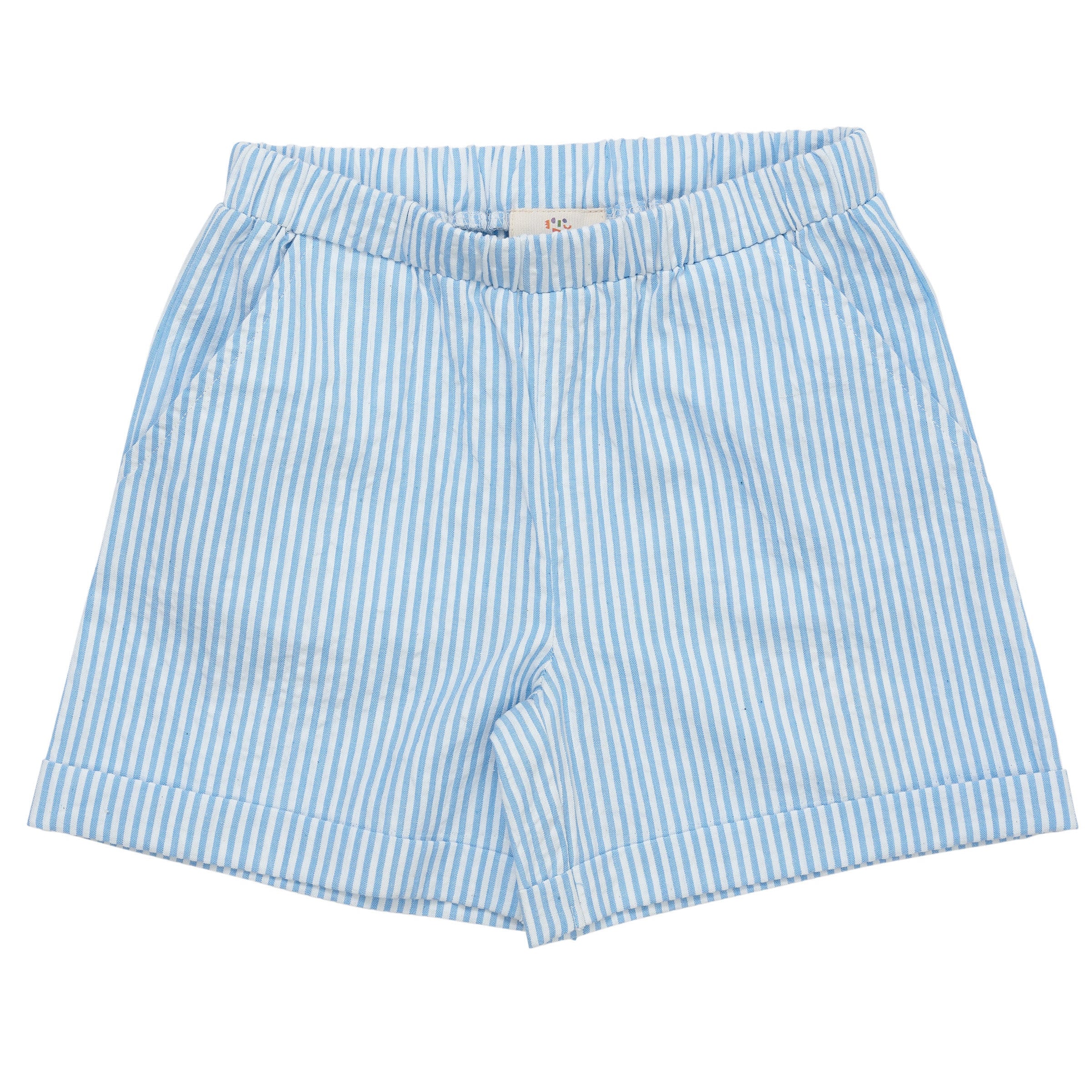 COPENHAGEN COLORS / SHORTS - SKY BLUE STRIBE - Mini Monde Copenhagen