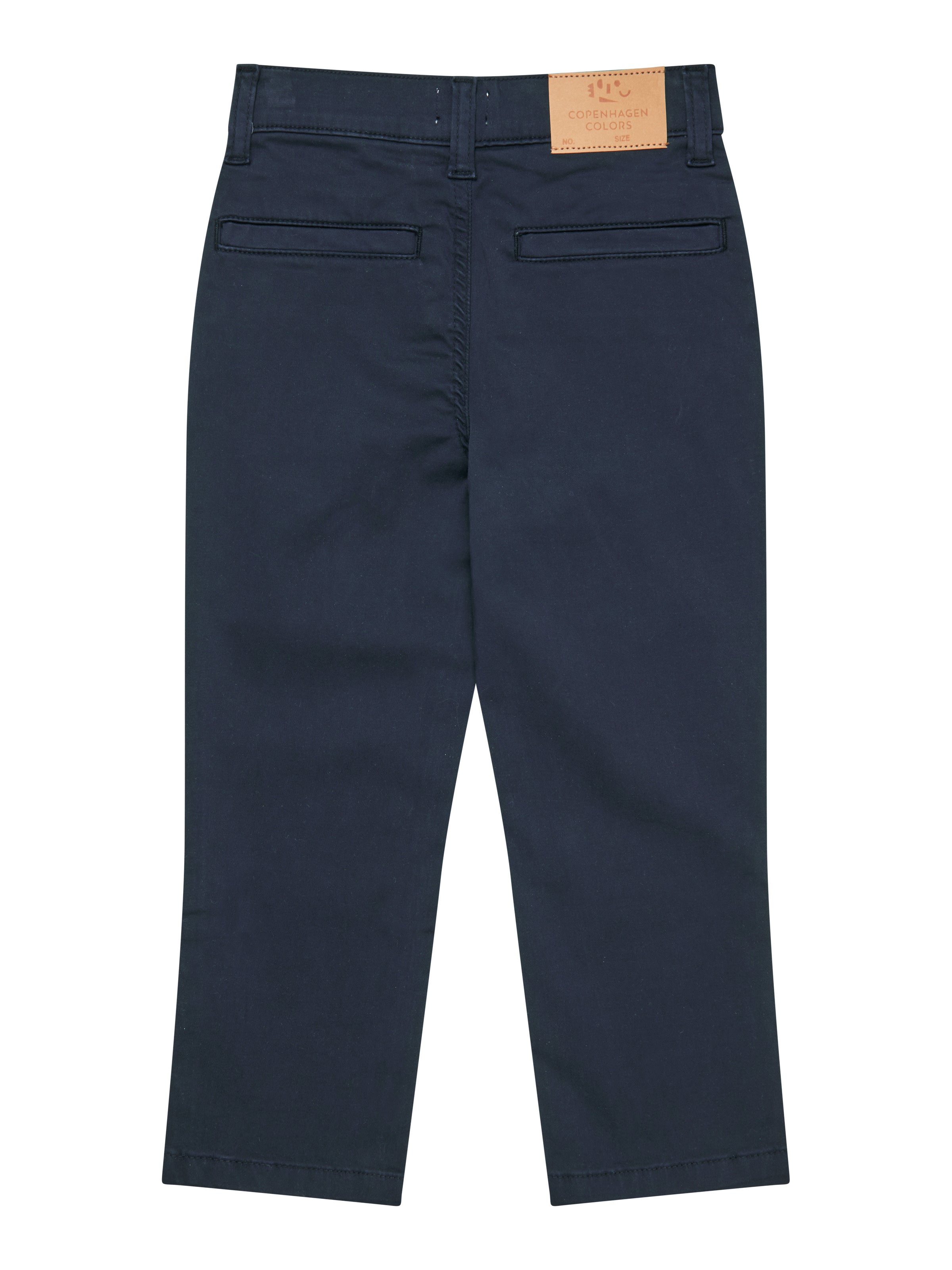 COPENHAGEN COLORS / SILKY TWILL CHINOS SLIM WITH STRETCH - NAVY - Mini Monde Copenhagen