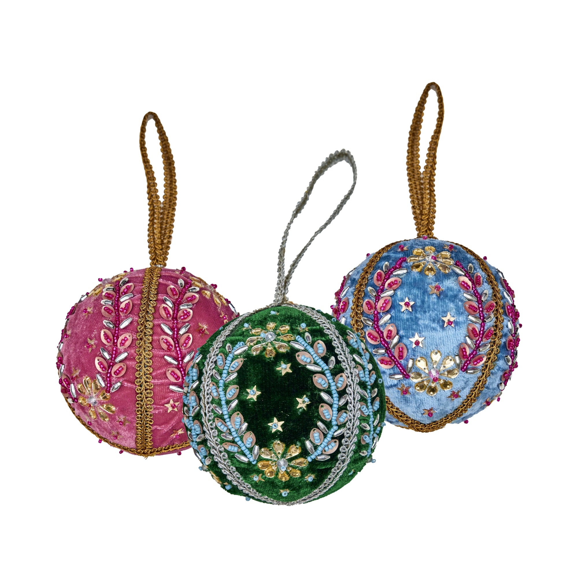 RICE / STOR VELOUR JULEKUGLE