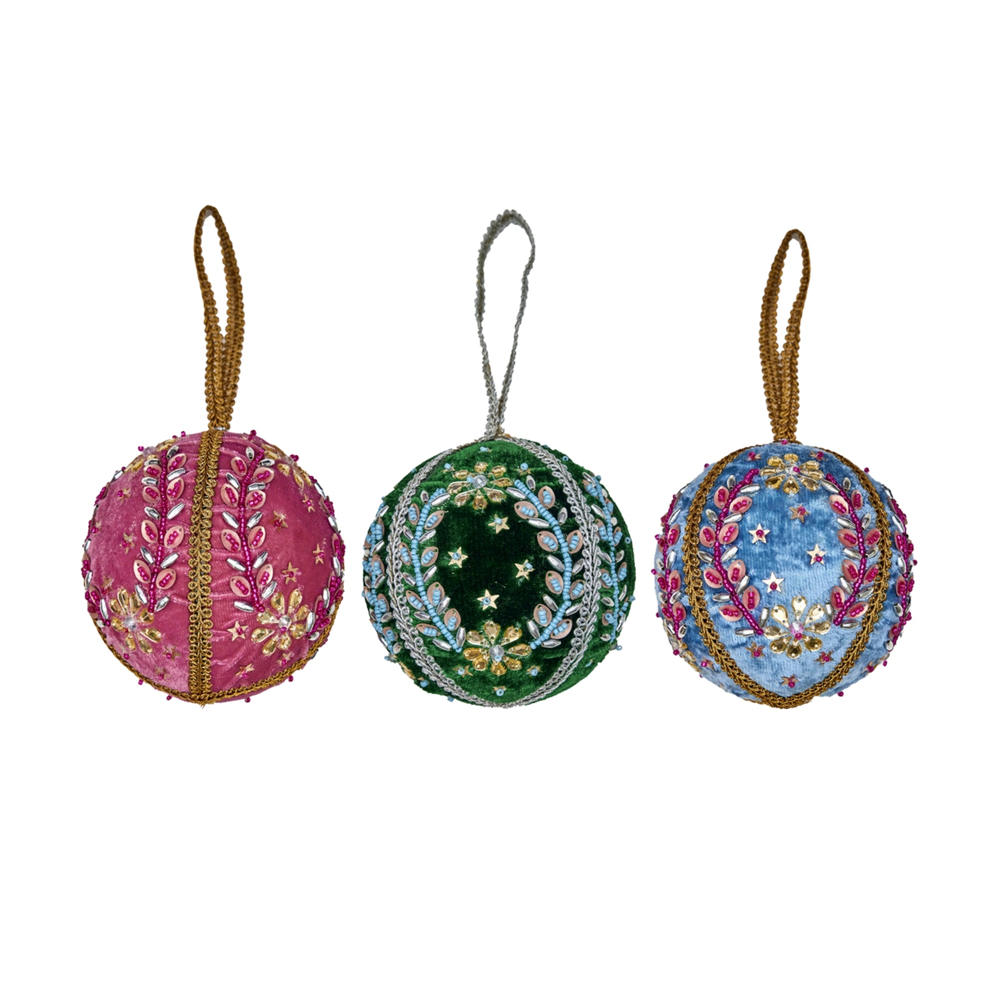 RICE / STOR VELOUR JULEKUGLE