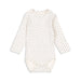 BELLO Bodystocking til baby i økologisk bomuld og modal – blød, åndbar og OCS-certificeret bodystocking med lange ærmer og trykknapper.