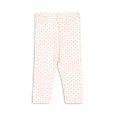 BELLO Bukser til baby i økologisk bomuld og modal – bløde, strækbare og OCS-certificerede bukser med lige snit og elastik i taljen i rosa.