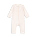 BELLO Heldragt til baby i økologisk bomuld og modal – blød, åndbar og strækbar heldragt med trykknapåbning i fuld længde i rosa.