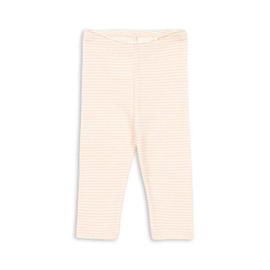 FIO Leggings i Tea Stripe Cameo – økologiske ribleggings til baby i 100 % OCS-certificeret bomuld med elastik i taljen.