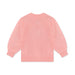 Fliink Star Puff Bluse i farven Candy Pink – bagsidebillede af strikket bluse til børn med fine detaljer