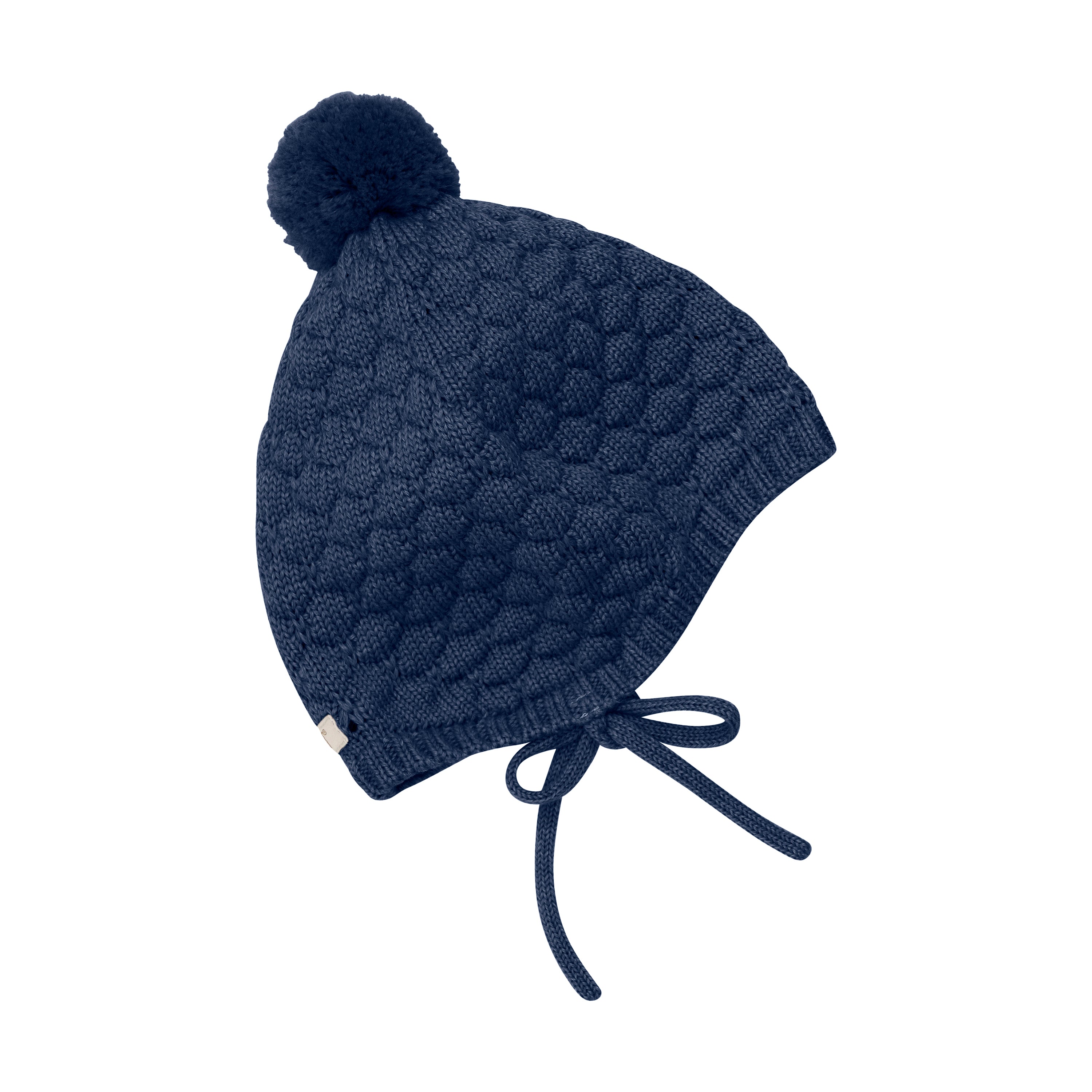 Huttelihut Bonnet Wool Knit Pompom i Overture – klassisk vinterhue i merinould med pompon.