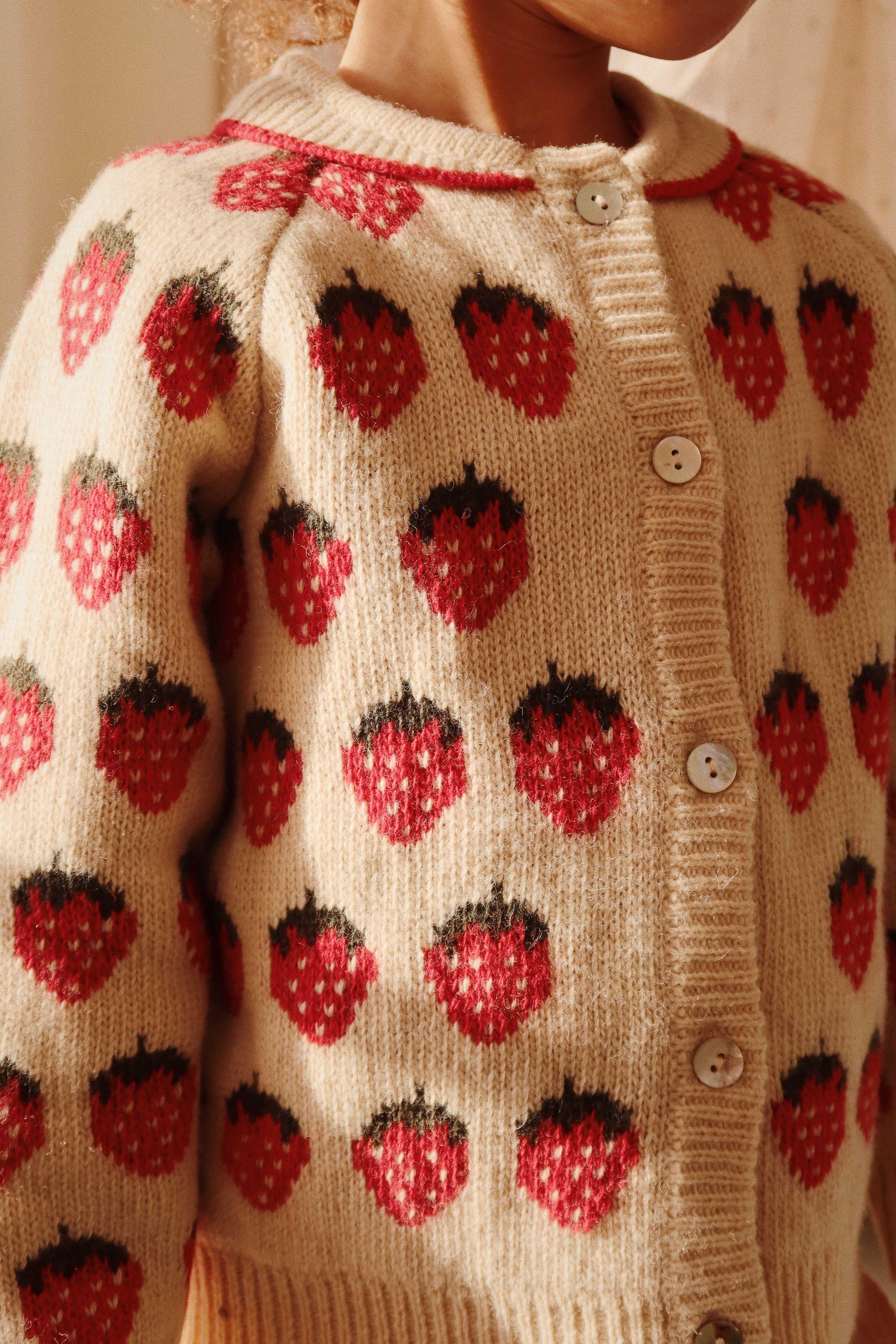 KONGES SLØJD / BELOU CARDIGAN - STRAWBERRY