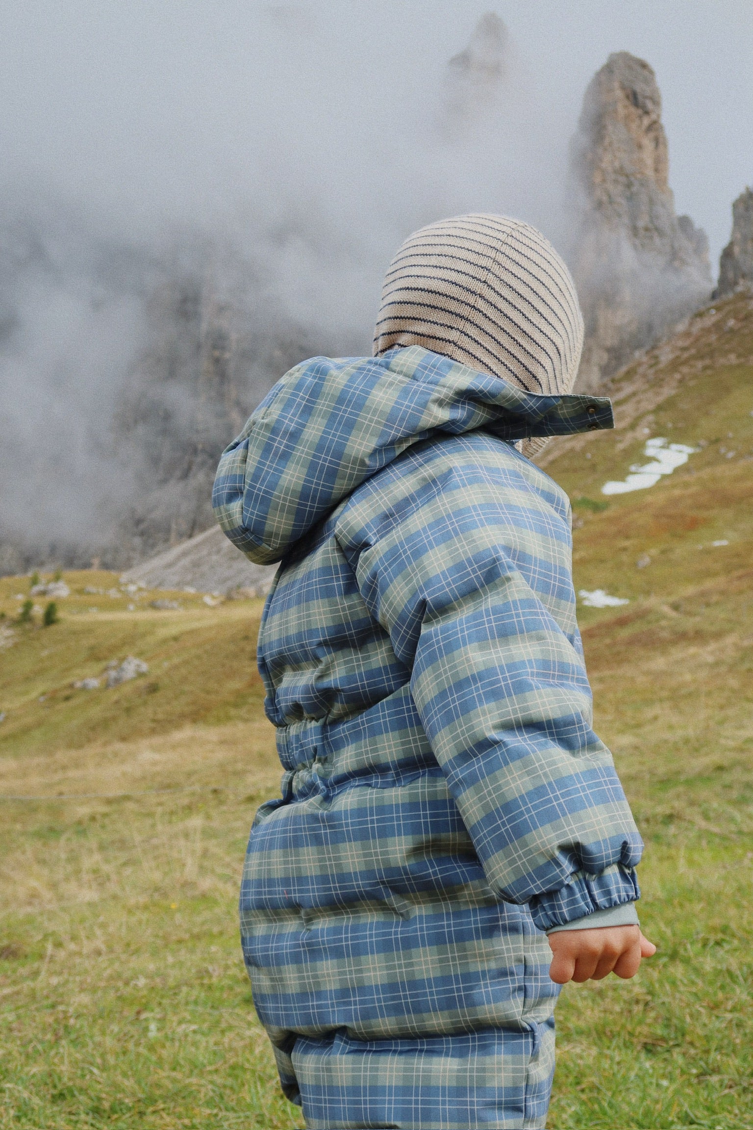 KONGES SLØJD / LOULI BALACLAVA - STRIPE BLUIE