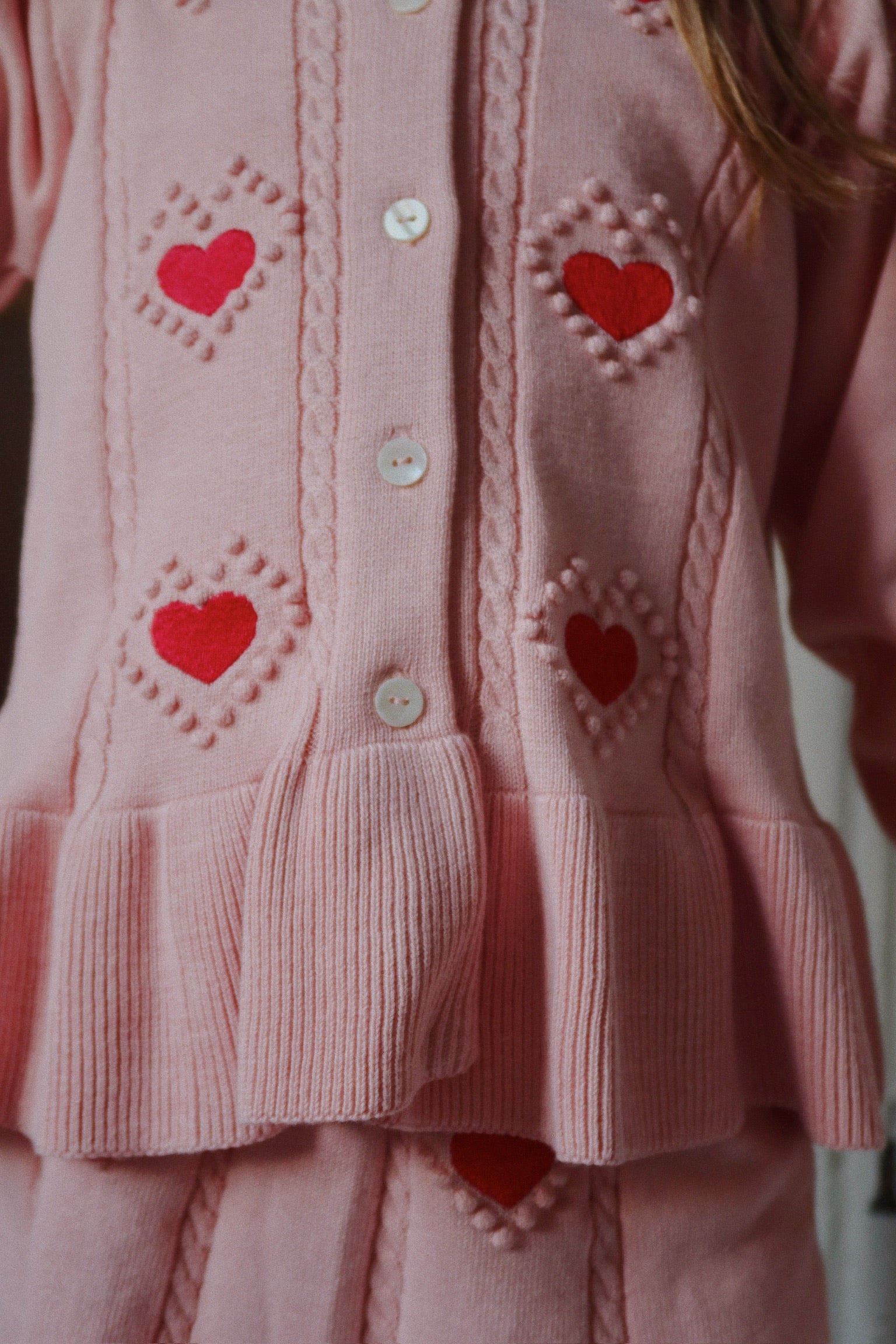 KONGES SLØJD / SOLEIL CARDIGAN GOTS - SILVER PINK