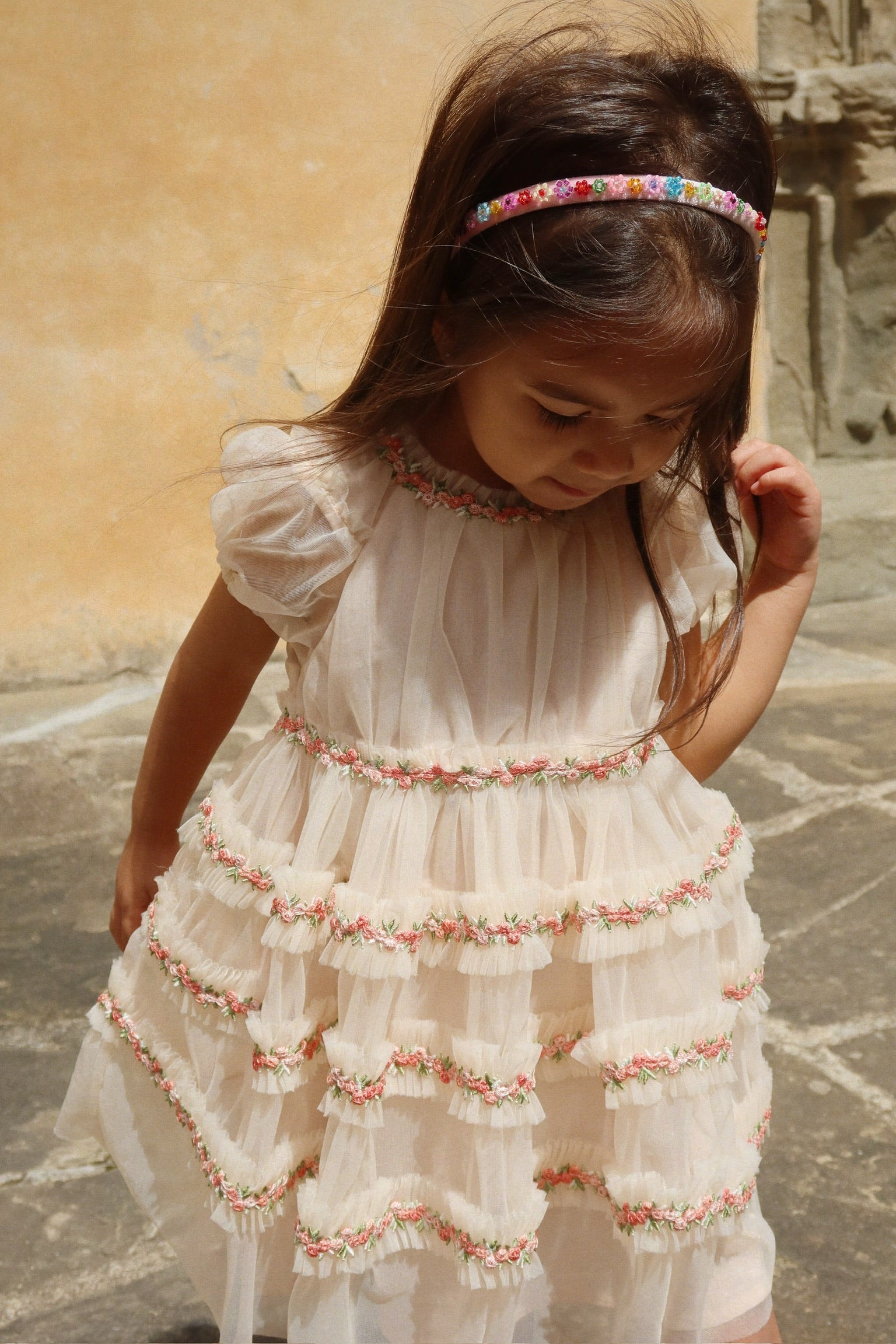 KONGES SLØJD / JOELLE KJOLE - BUTTERCREAM - Mini Monde Copenhagen