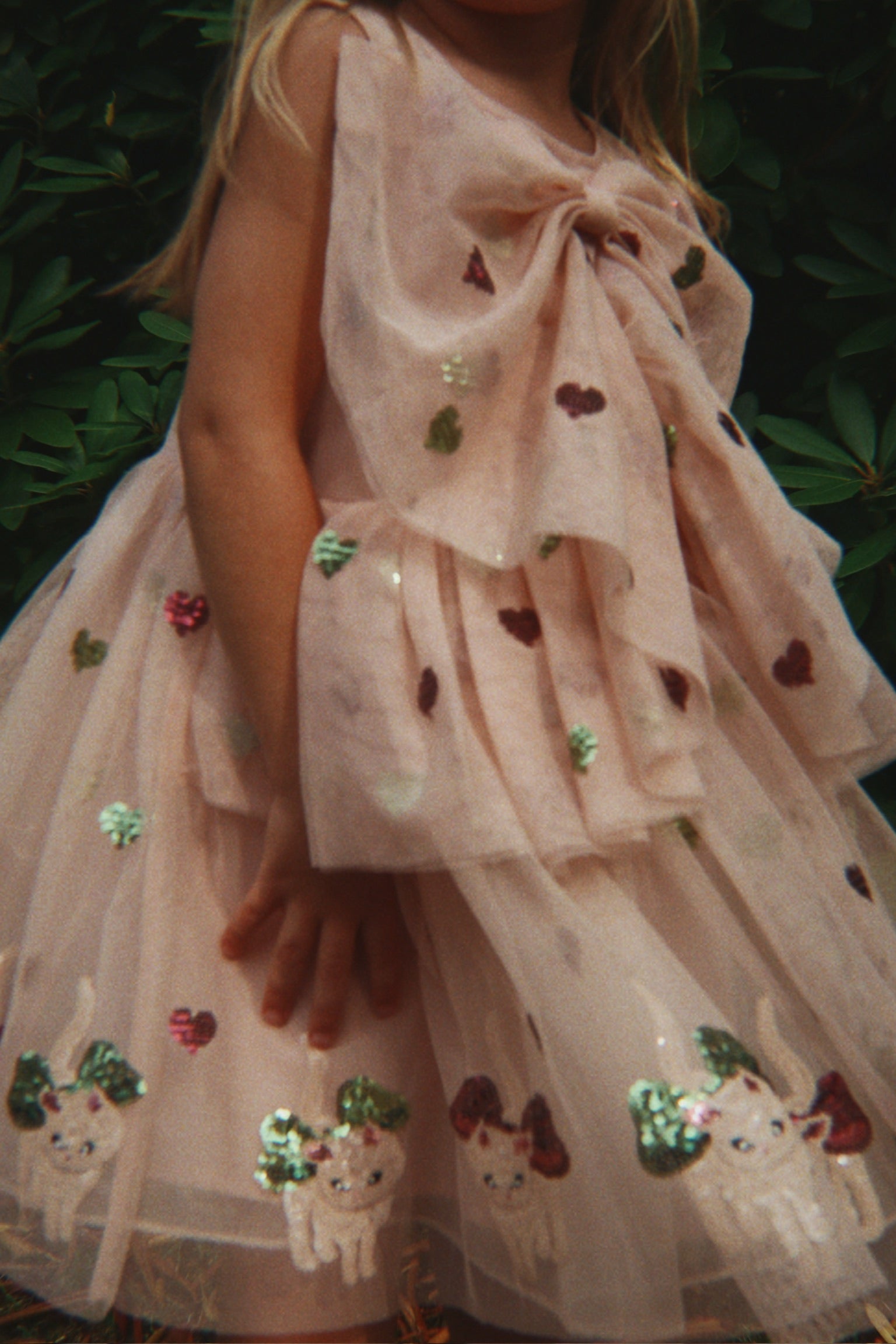 KONGS SLØJD / YVONNE BOW KJOLE - BOW KITTY