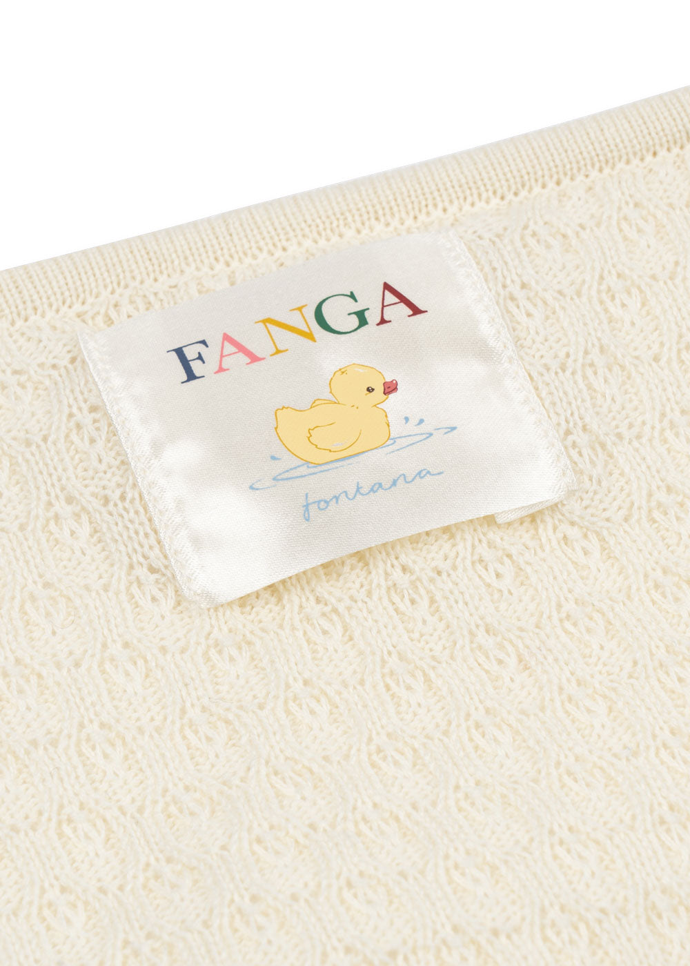 FANGA / VENTI POINTELLE BABYTÆPPE - ANTIQUE WHITE