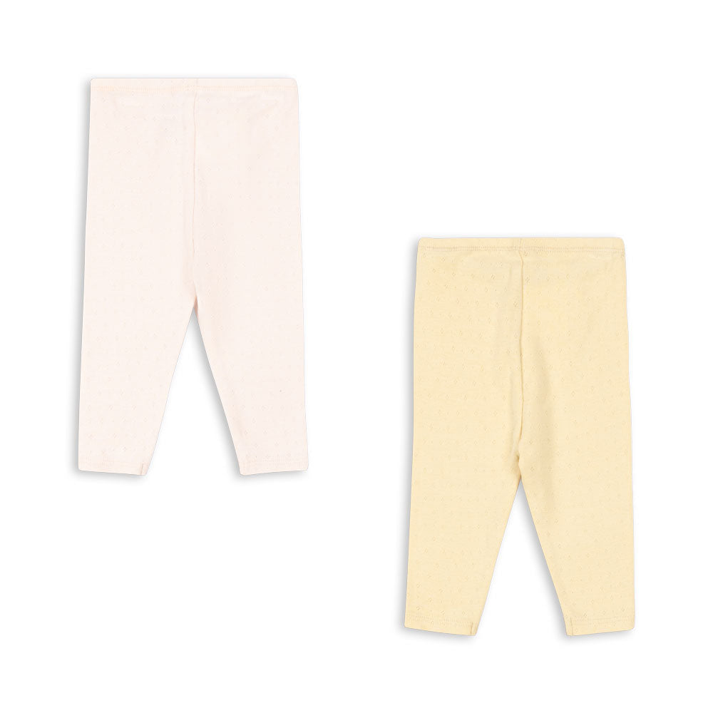 FANGA / PERLA 2 PAK BUKSER - BANANA CREPE/CREOLE PINK