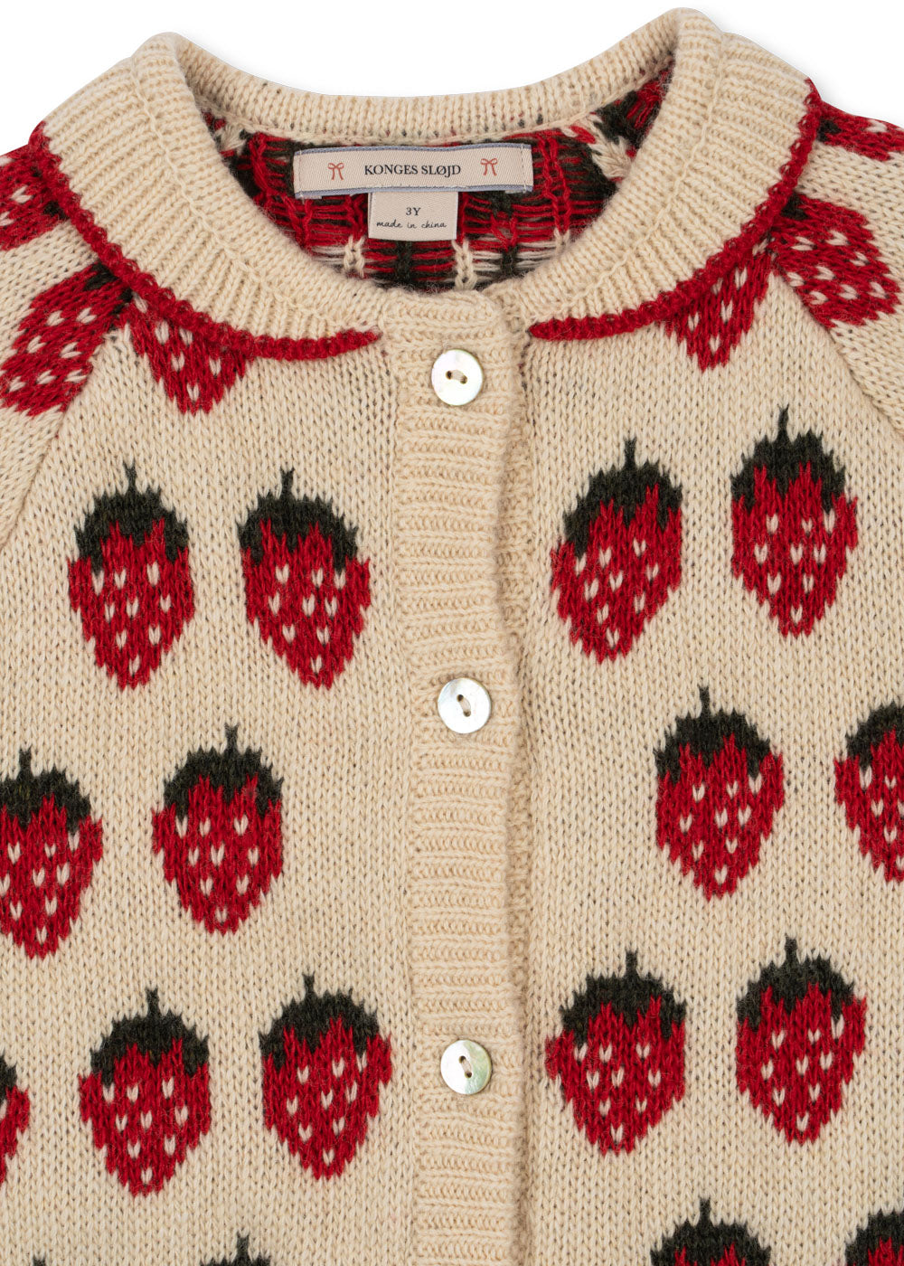 KONGES SLØJD / BELOU CARDIGAN - STRAWBERRY