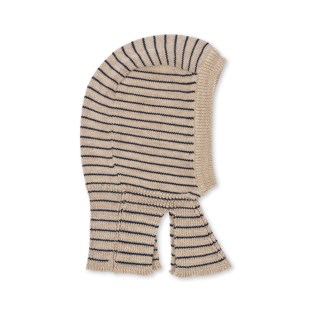 KONGES SLØJD / LOULI BALACLAVA - STRIPE BLUIE