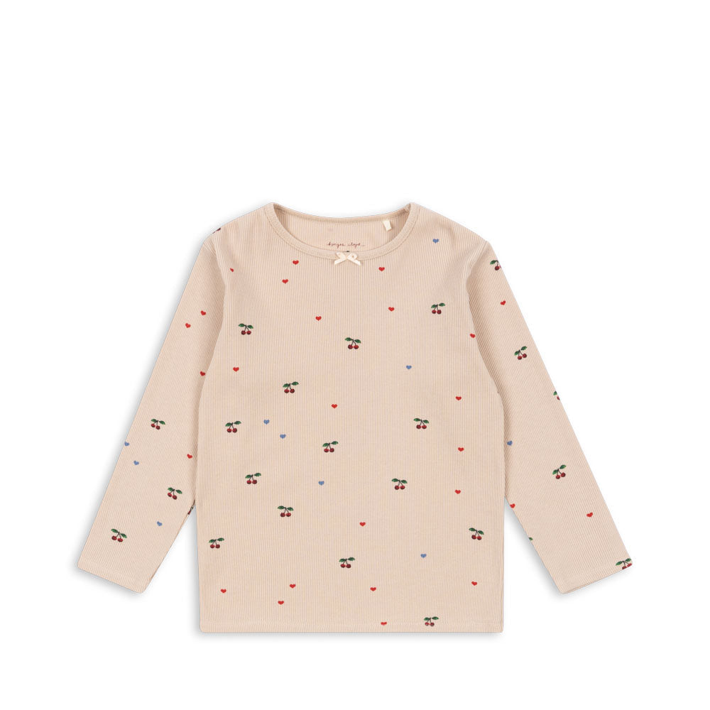 KONGES SLØJD / ELLA LS T-SHIRT GOTS - CHERRY COEUR BLUSH