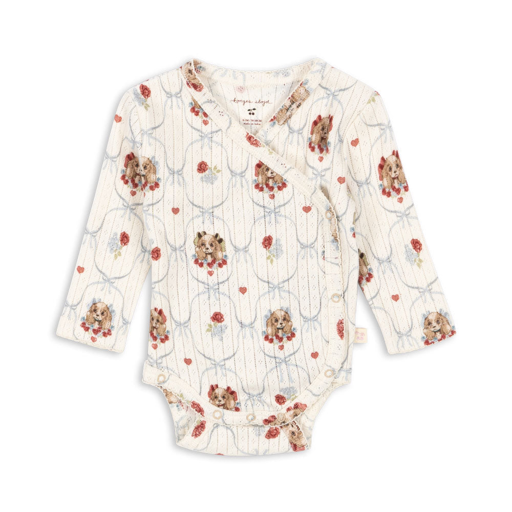 KONGES SLØJD / MINNIE NYFØDT BODYSTOCKING - PUPPY