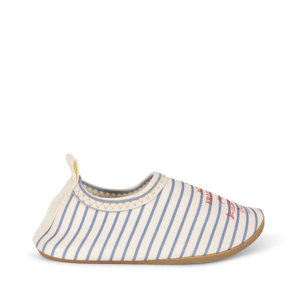 KONGES SLØJD / ASTER BADESKO - STRIPE BLUIE