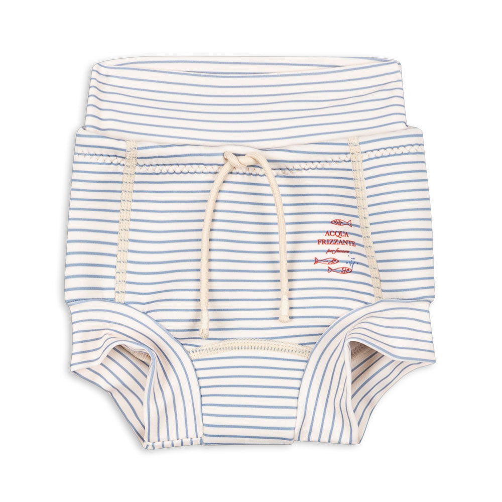 KONGES SLØJD / BOBBI BADEBUKSER - STRIPE BLUIE