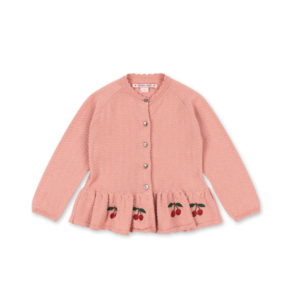 KONGES SLØJD / CYPRES CARDIGAN GOTS - ROSETTE