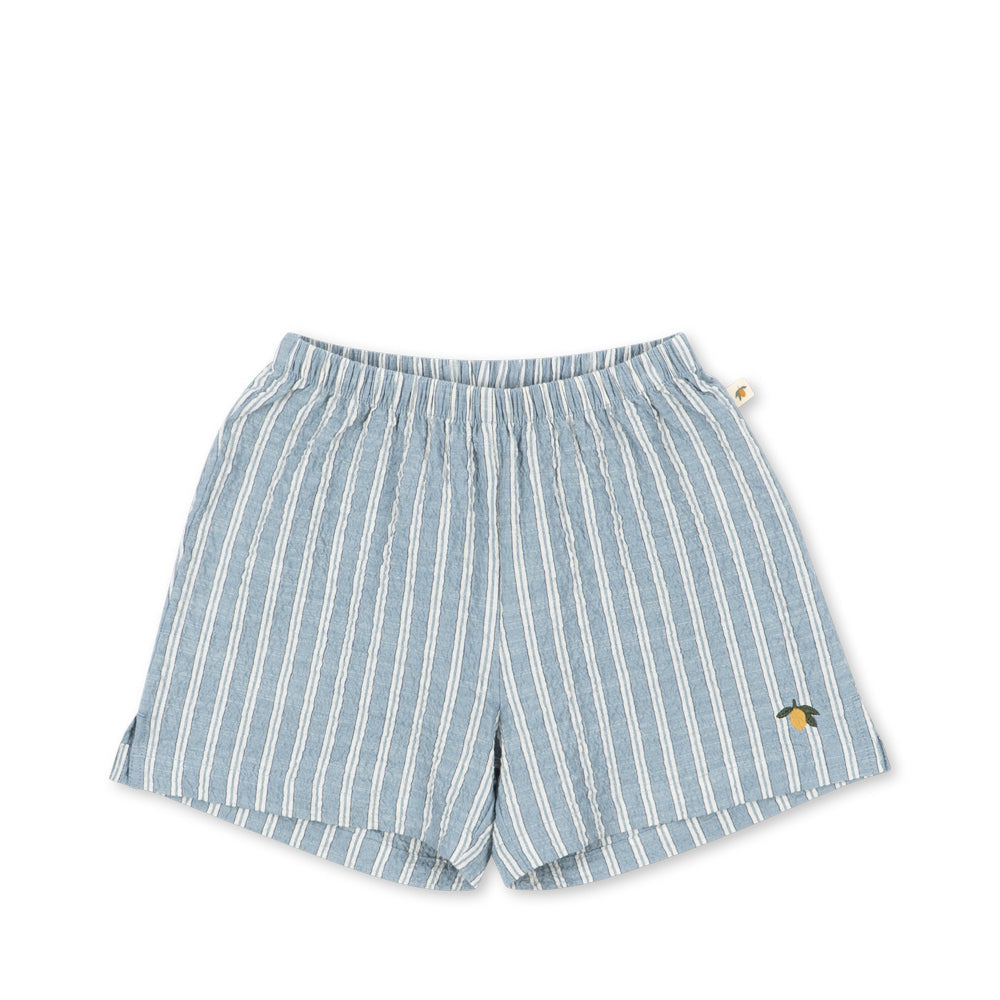 KONGES SLØJD / ELLIOT SHORTS - TRIO BLEU STRIPE