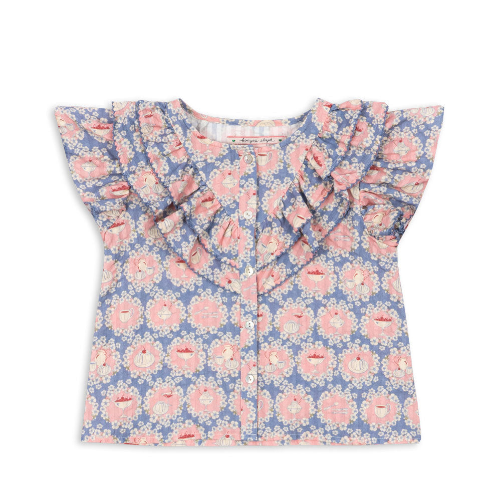 KONGES SLØJD / KIM FLÆSE BLUSE - SNACK TIME