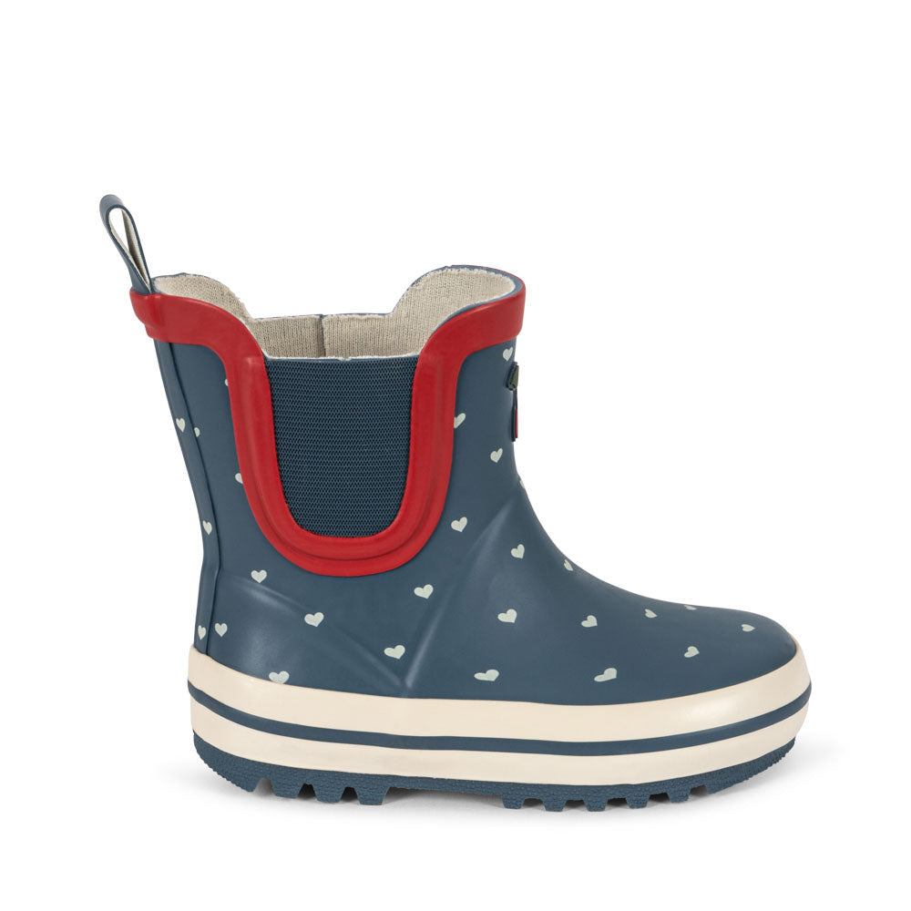 KONGES SLØJD / ROI PRINTED GUMMISTØVLER - HEART BLUES