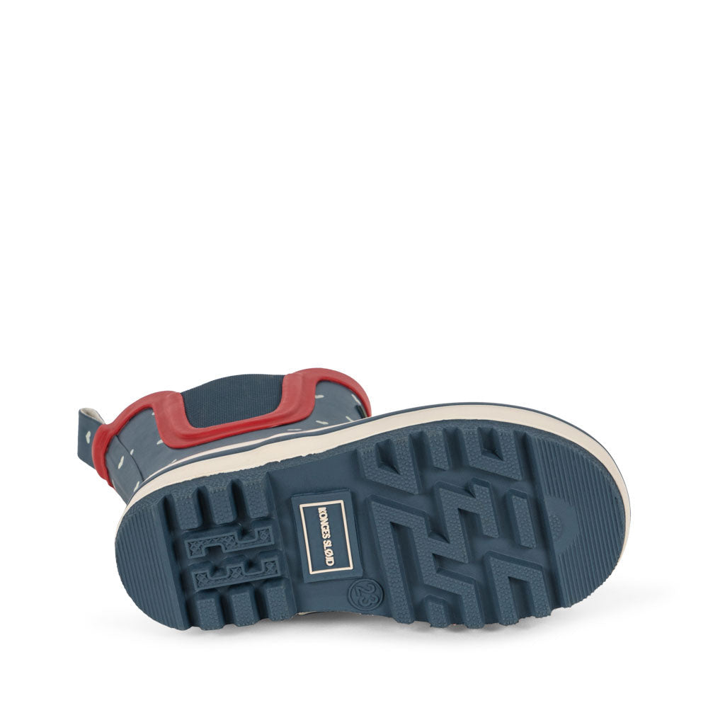 KONGES SLØJD / ROI PRINTED GUMMISTØVLER - HEART BLUES