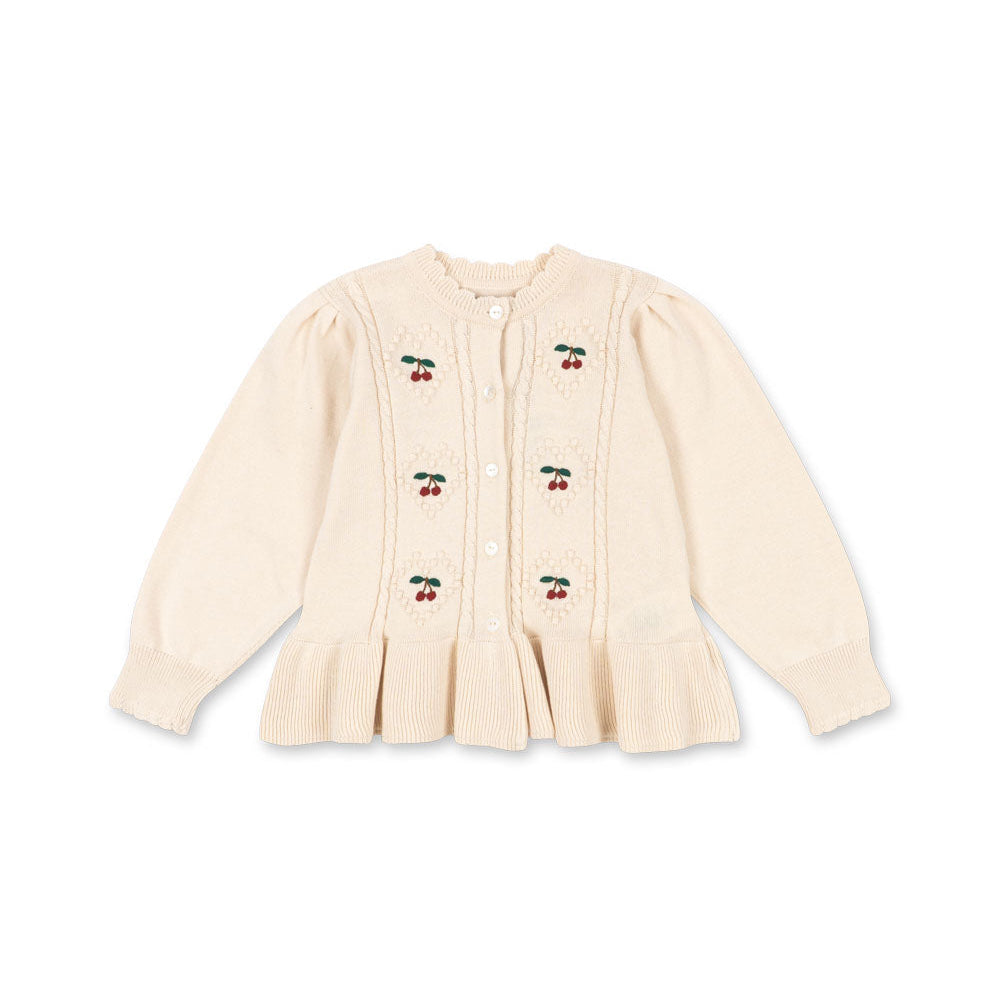 KONGES SLØJD / SOLEIL CARDIGAN – PEARLED IVORY