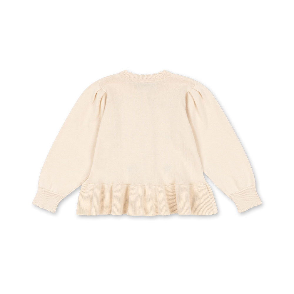 KONGES SLØJD / SOLEIL CARDIGAN – PEARLED IVORY