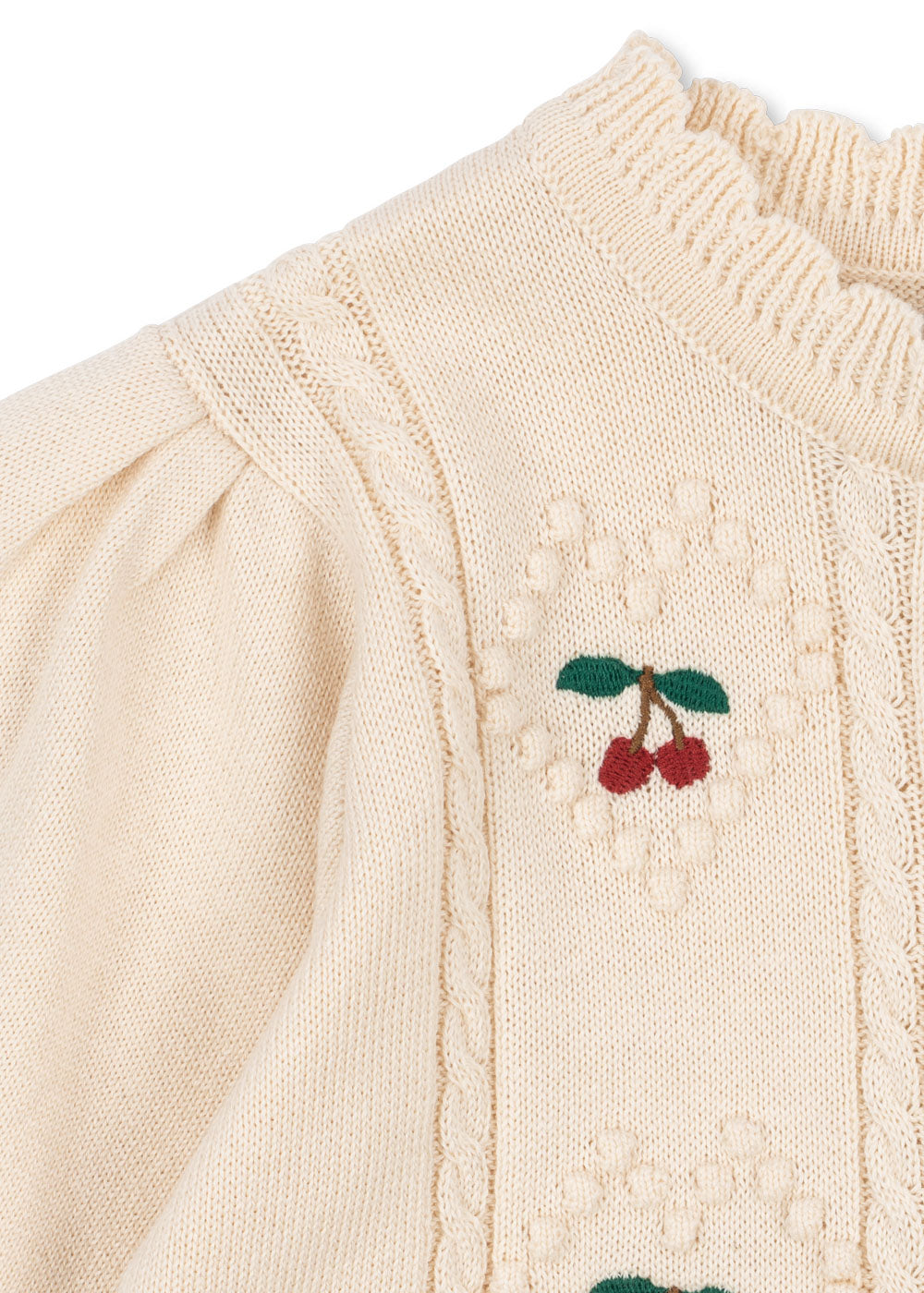 KONGES SLØJD / SOLEIL CARDIGAN – PEARLED IVORY