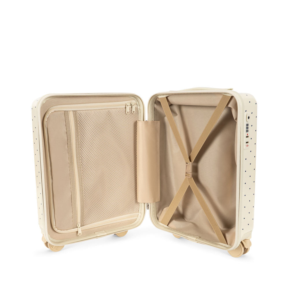 KONGES SLØJD / REJSEKUFFERT - NAVY DOTS