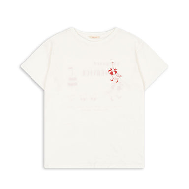 Konges Sløjd Era T-shirt i økologisk linblanding med korte ærmer, rund hals og afslappet pasform