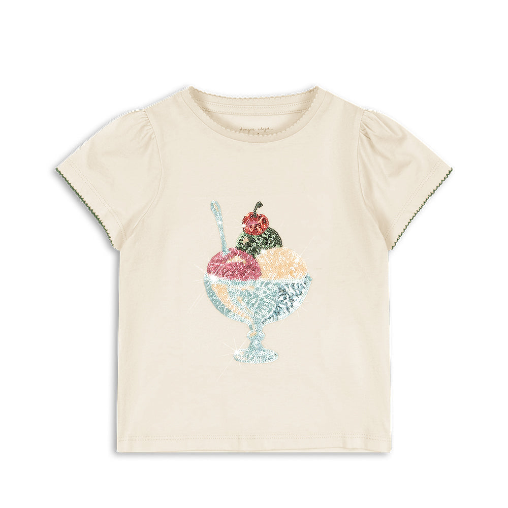 KONGES SLØJD / FAMO PUFF T-SHIRT - BUTTERCREAM - Mini Monde Copenhagen