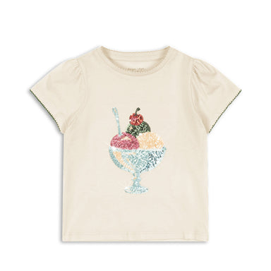KONGES SLØJD / FAMO PUFF T-SHIRT - BUTTERCREAM - Mini Monde Copenhagen