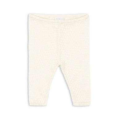 VENTI Pointelle Bukser i 100 % økologisk bomuld – lette, åndbare og GOTS-certificerede babybukser med elastik i taljen.